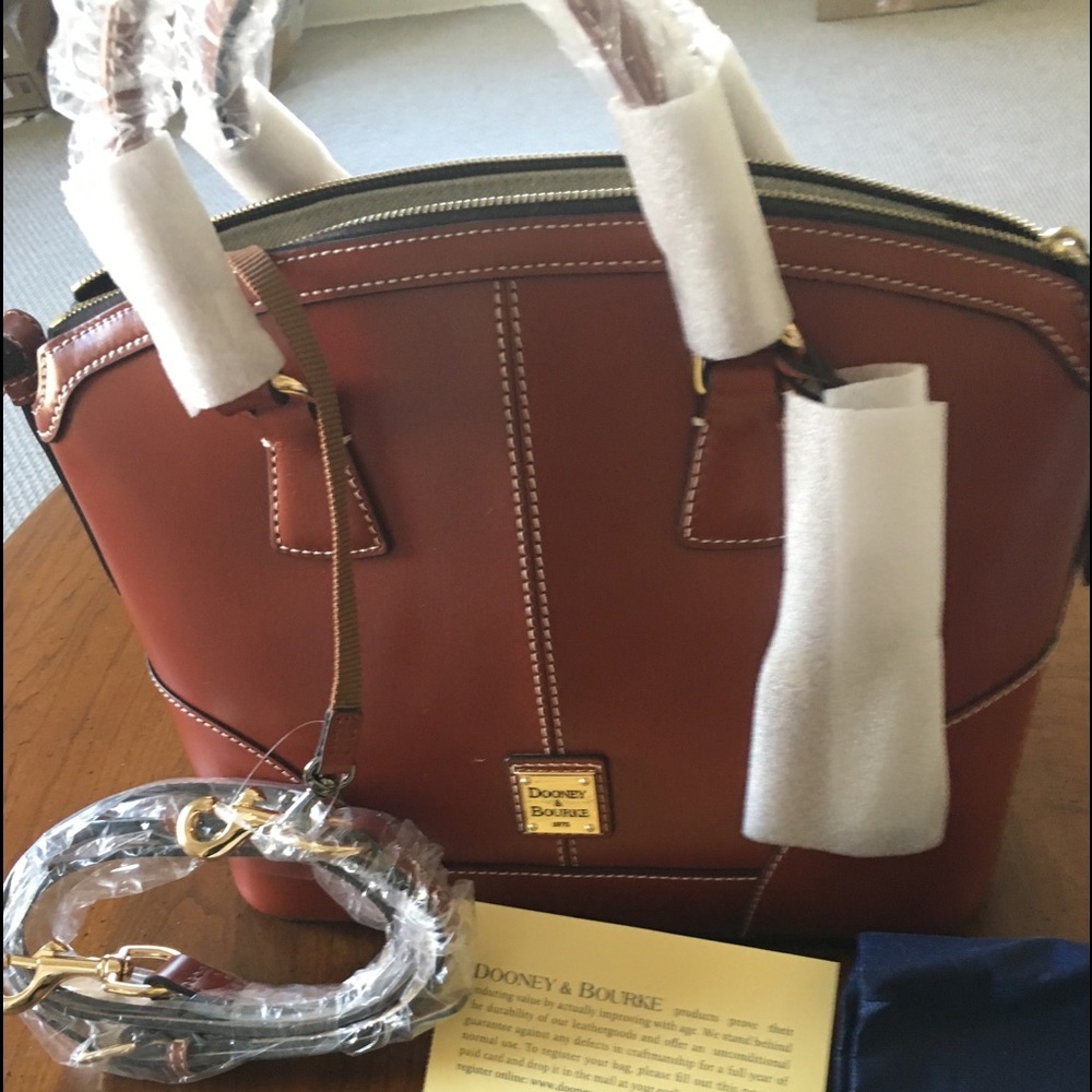 NWT Dooney & Bourke Large Domed Satchel Crossbody